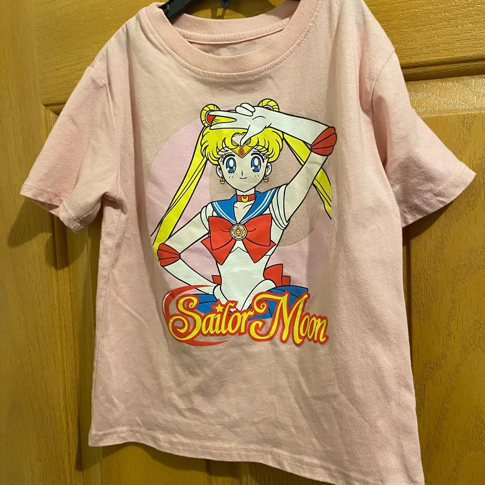 Sailor Moon Kids T-Shirt in Light Pink